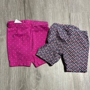 3/$20Pink and Floral Baby Shorts Set